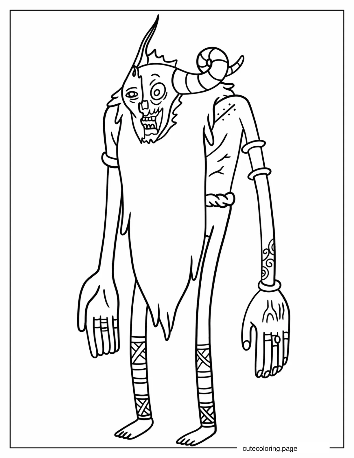 Adventure Time The Lich coloring page