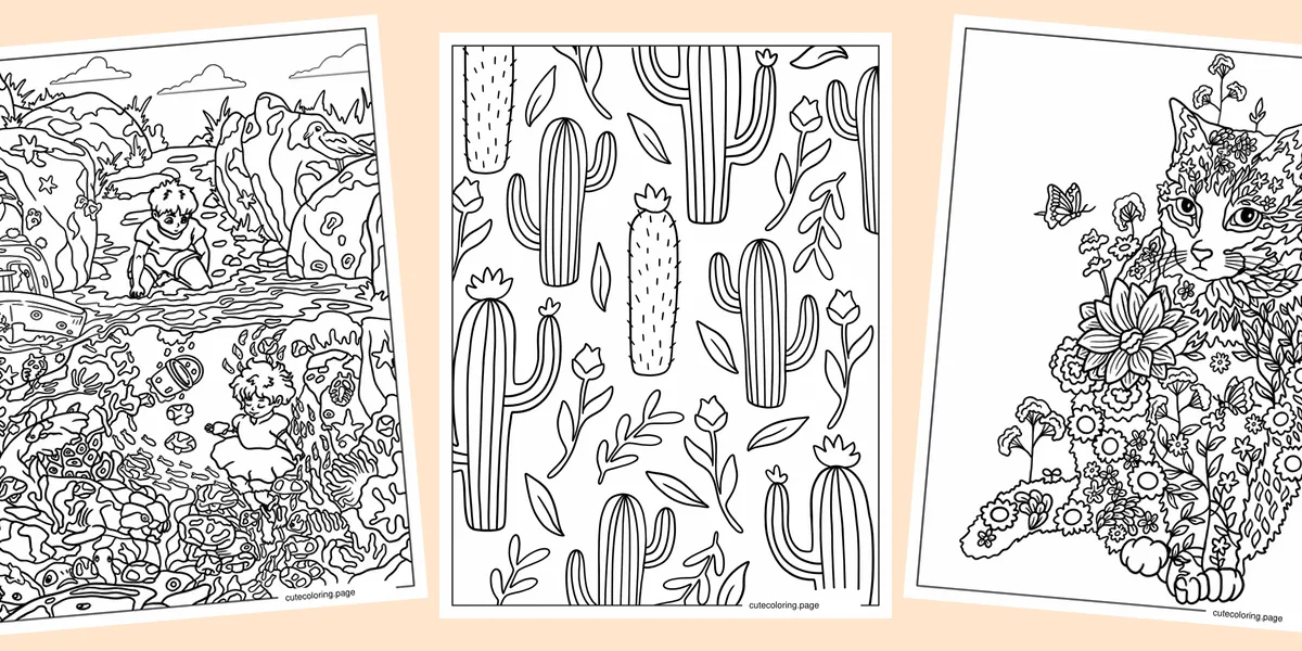 aesthetic coloring pages