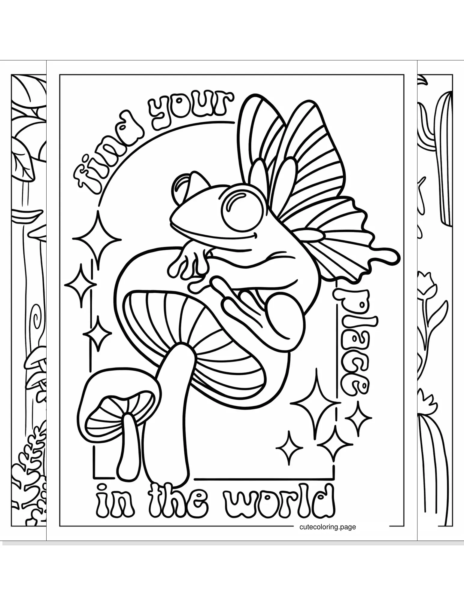 aesthetic coloring pages coloring page