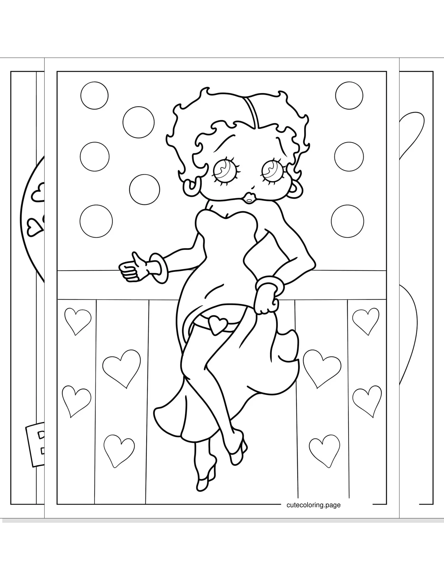 betty boop coloring pages coloring page