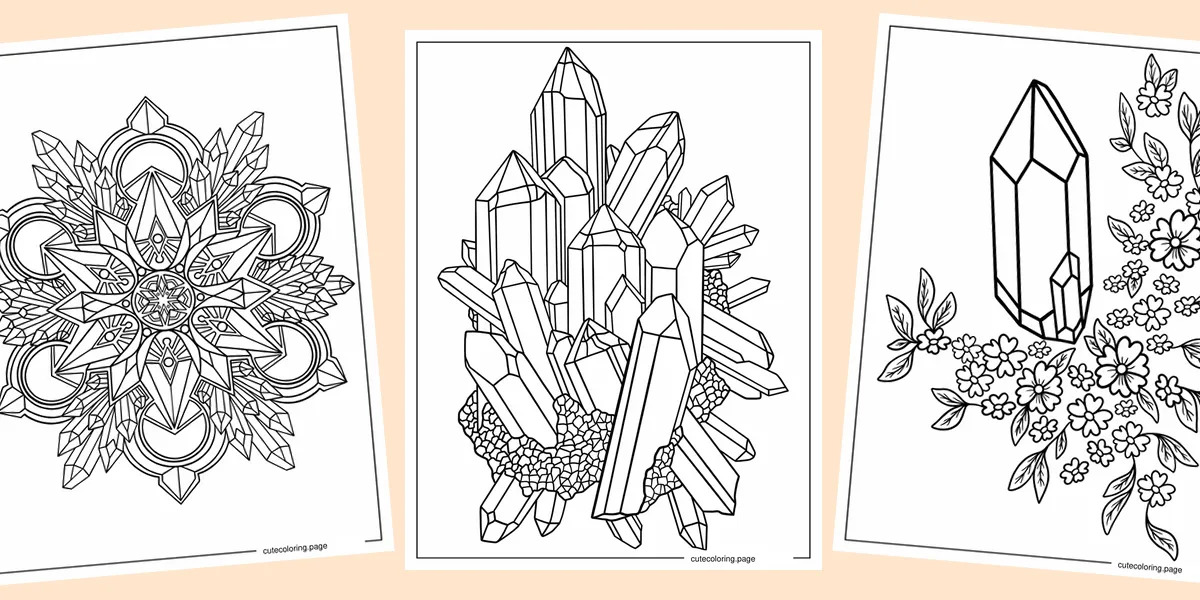 crystal-coloring-pages