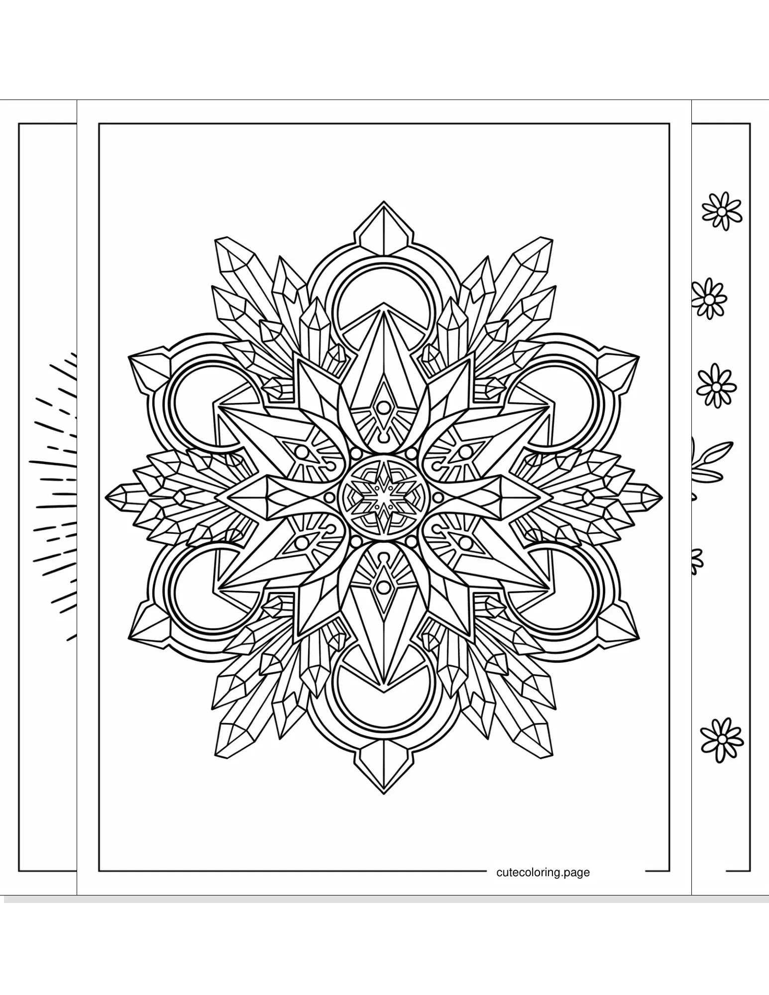 crystal coloring pages coloring page