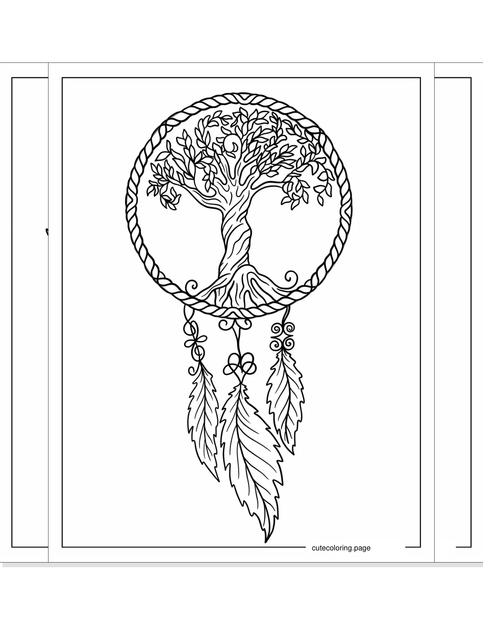 dreamcatcher coloring pages coloring page