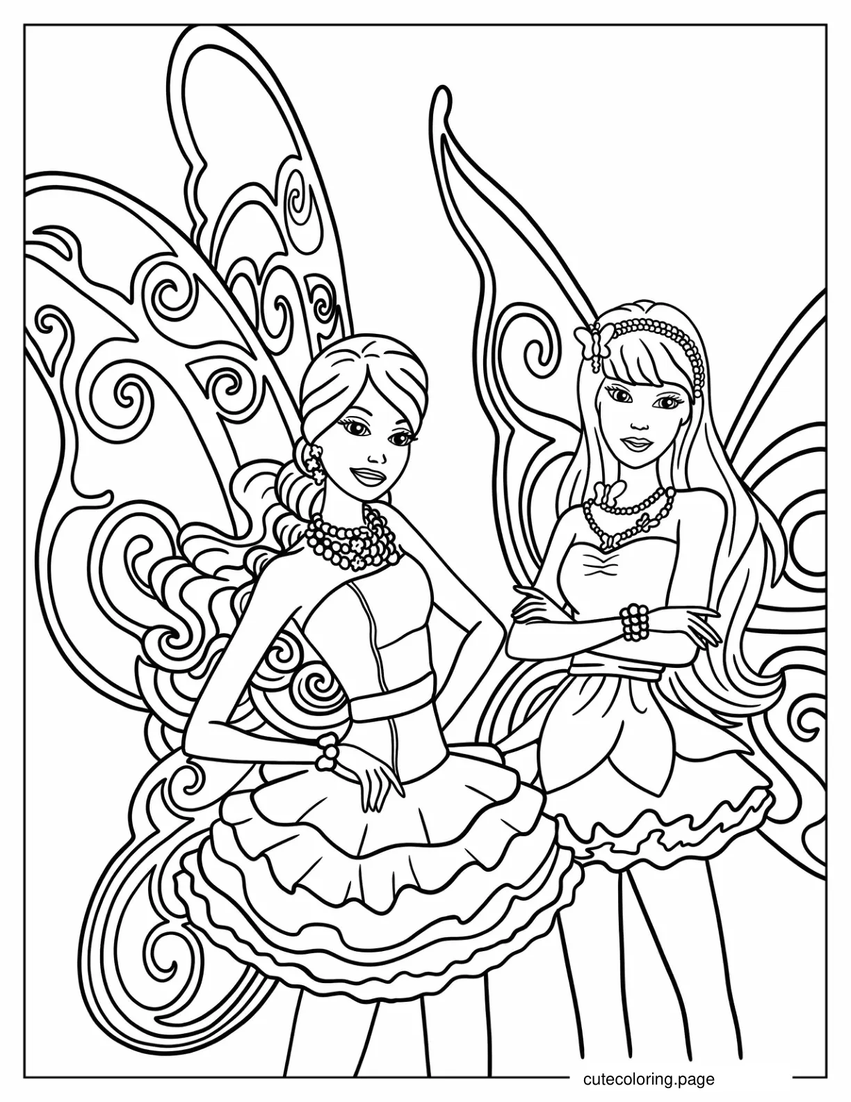 Barbie Fairytopia Coloring Sheet coloring page