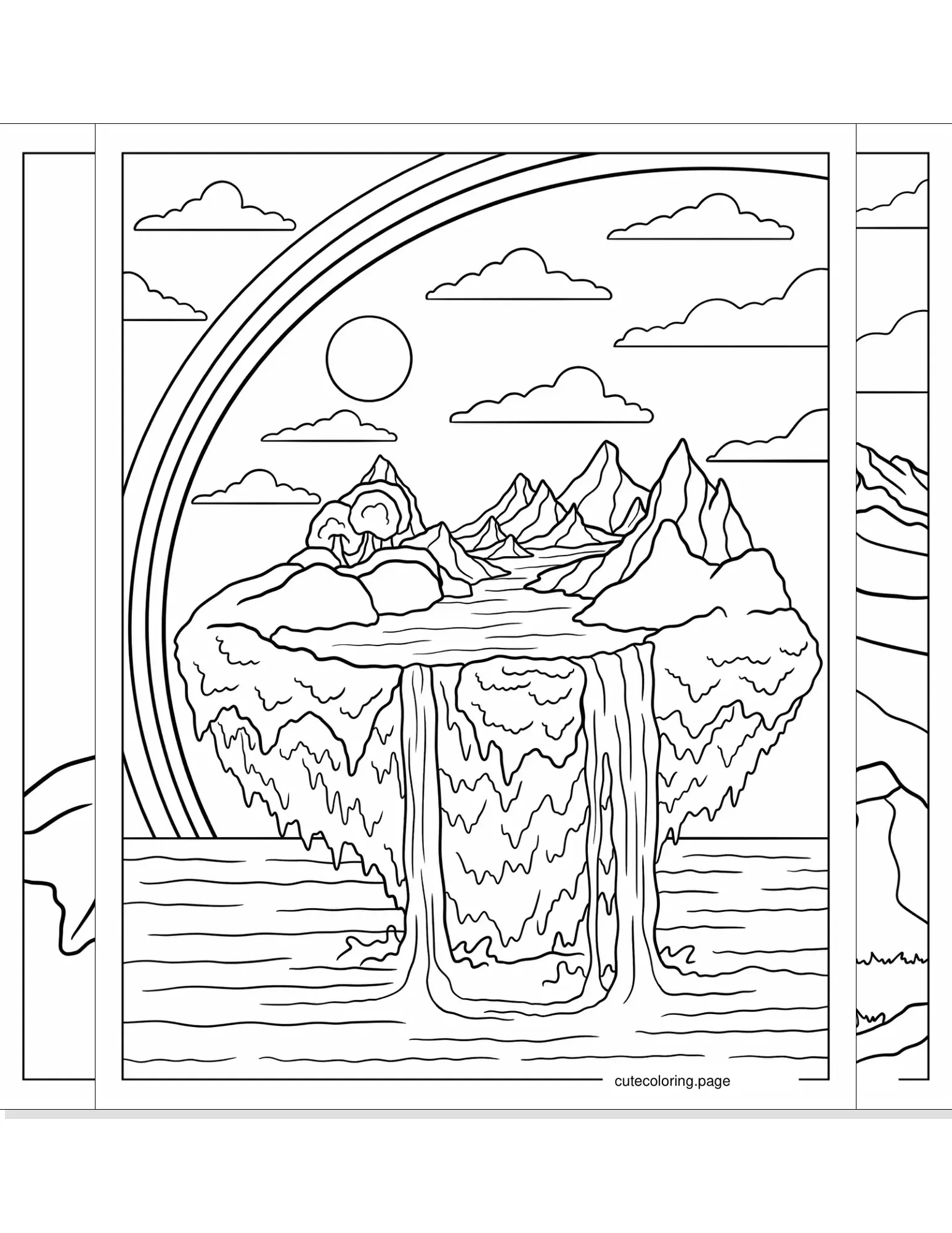 fantasy coloring pages coloring page