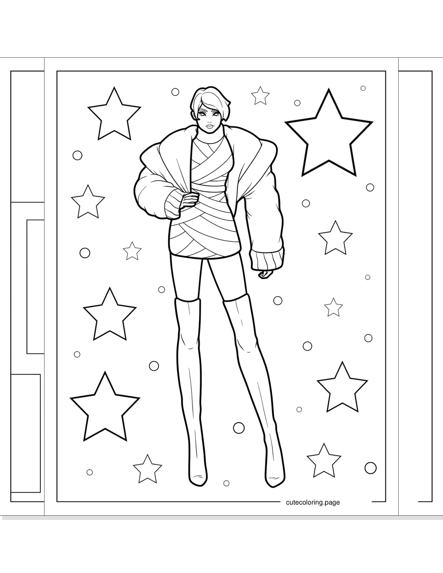 fashion coloring pages coloring page