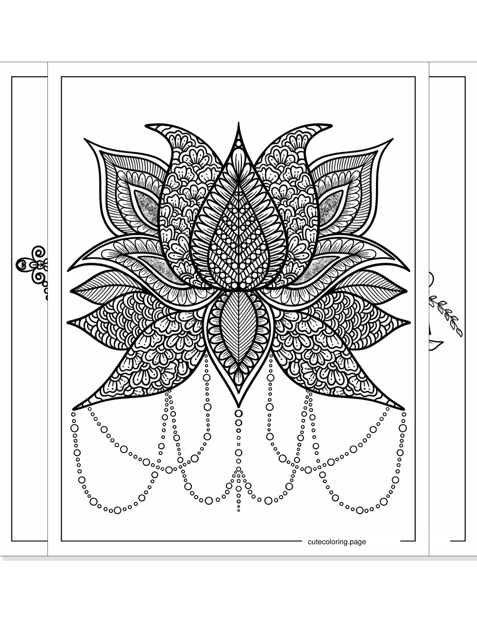 flower mandala coloring pages coloring page