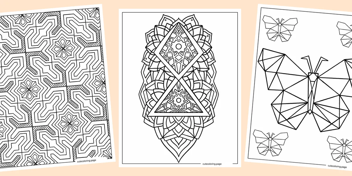 geometric-coloring-pages