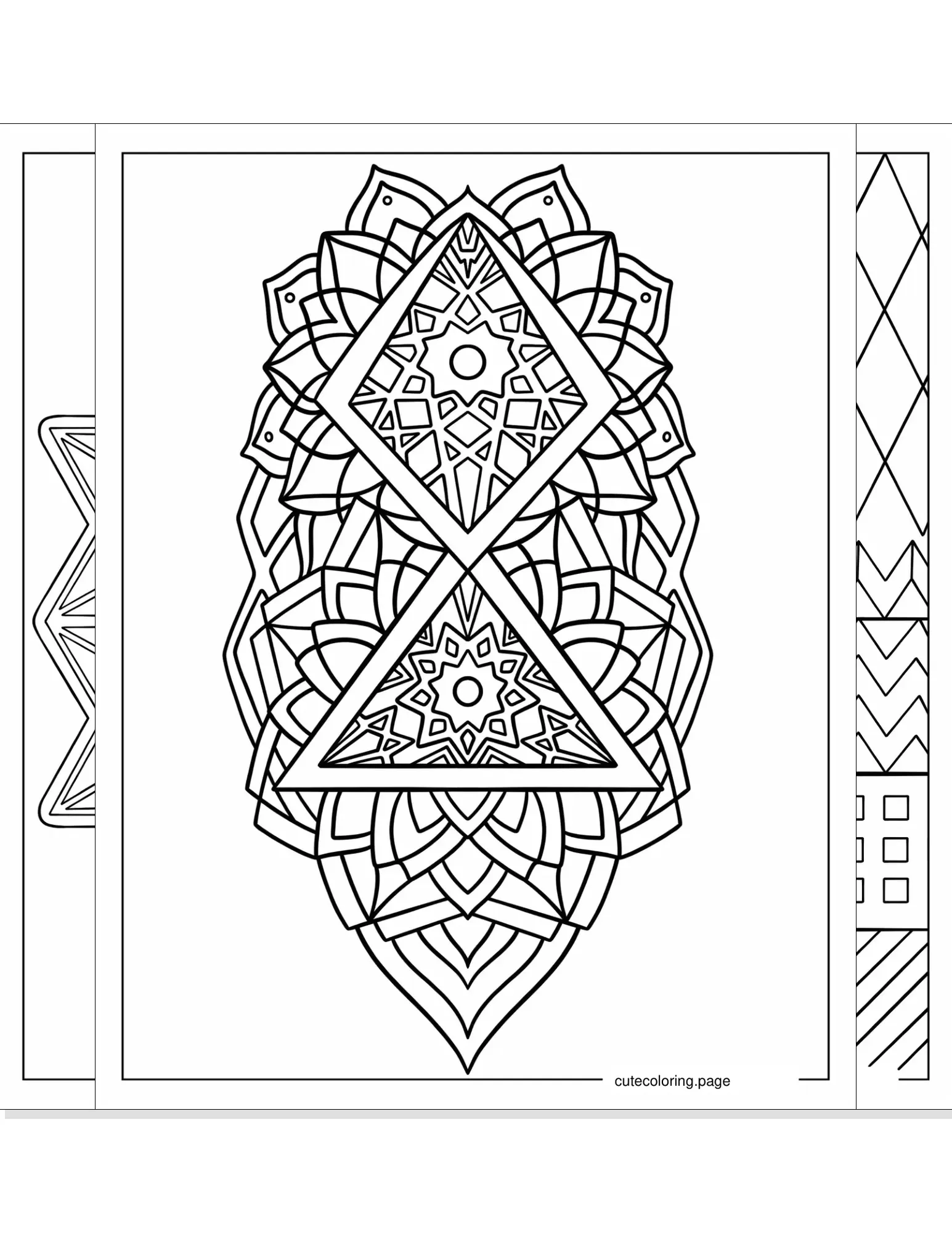 geometric coloring pages coloring page