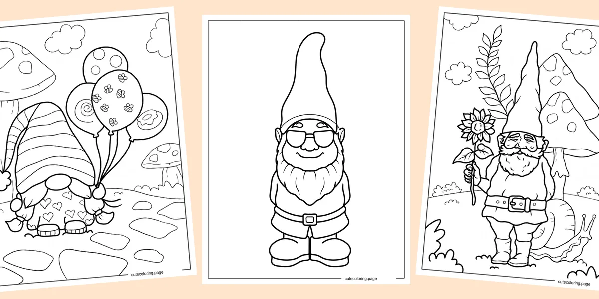 gnome-coloring-pages