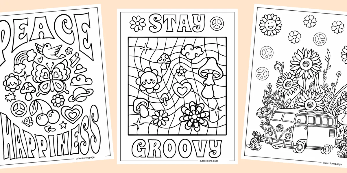 hippie-coloring-pages