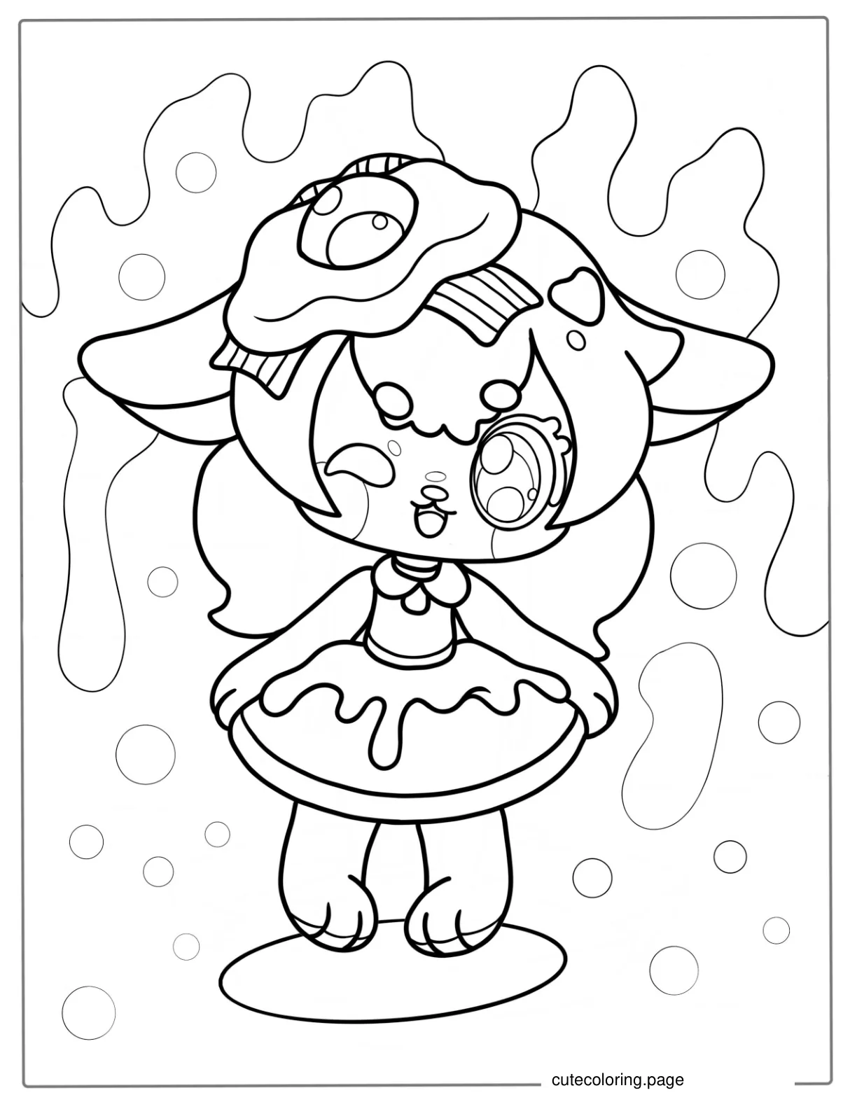 Chibi Kawaii Coloring Page For Kids coloring page