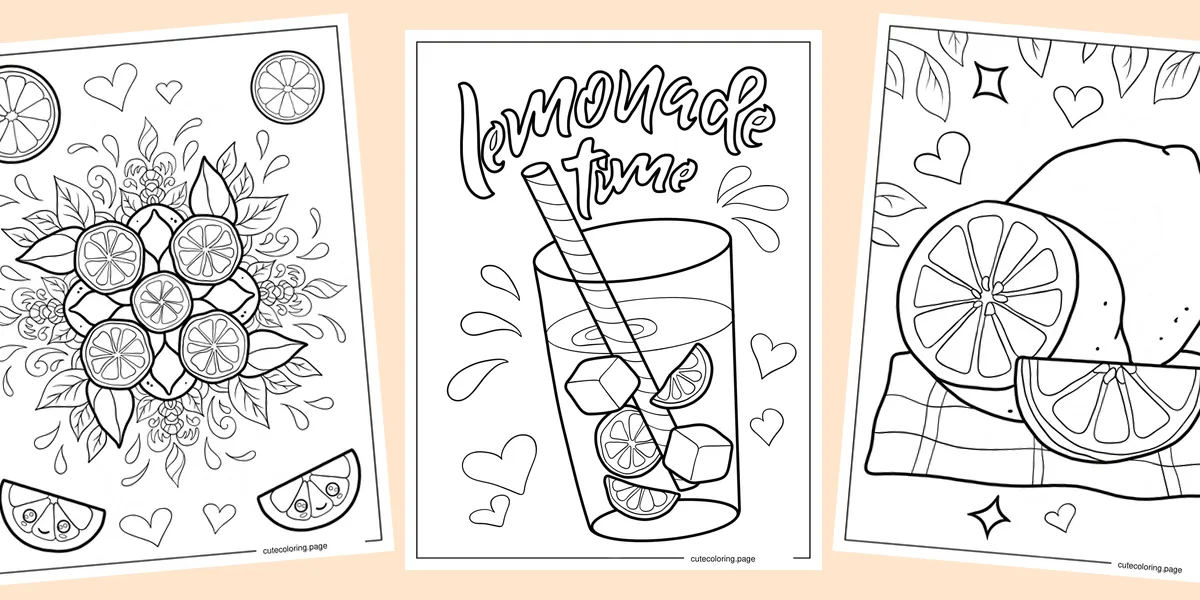 lemon-coloring-pages