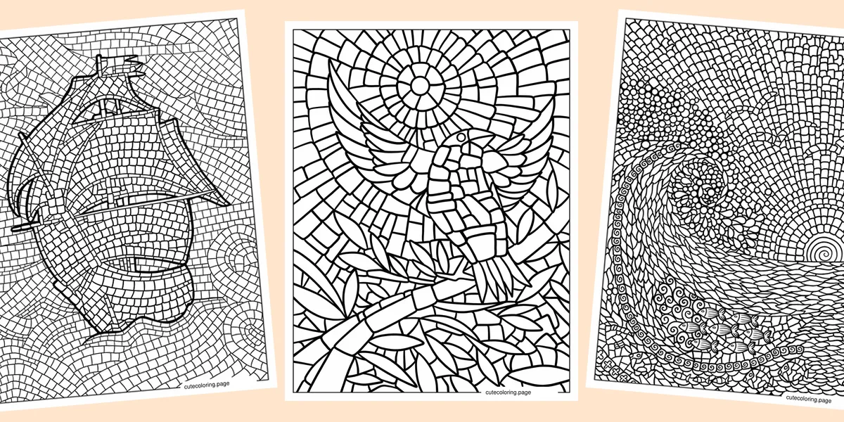 mosaic-coloring-pages