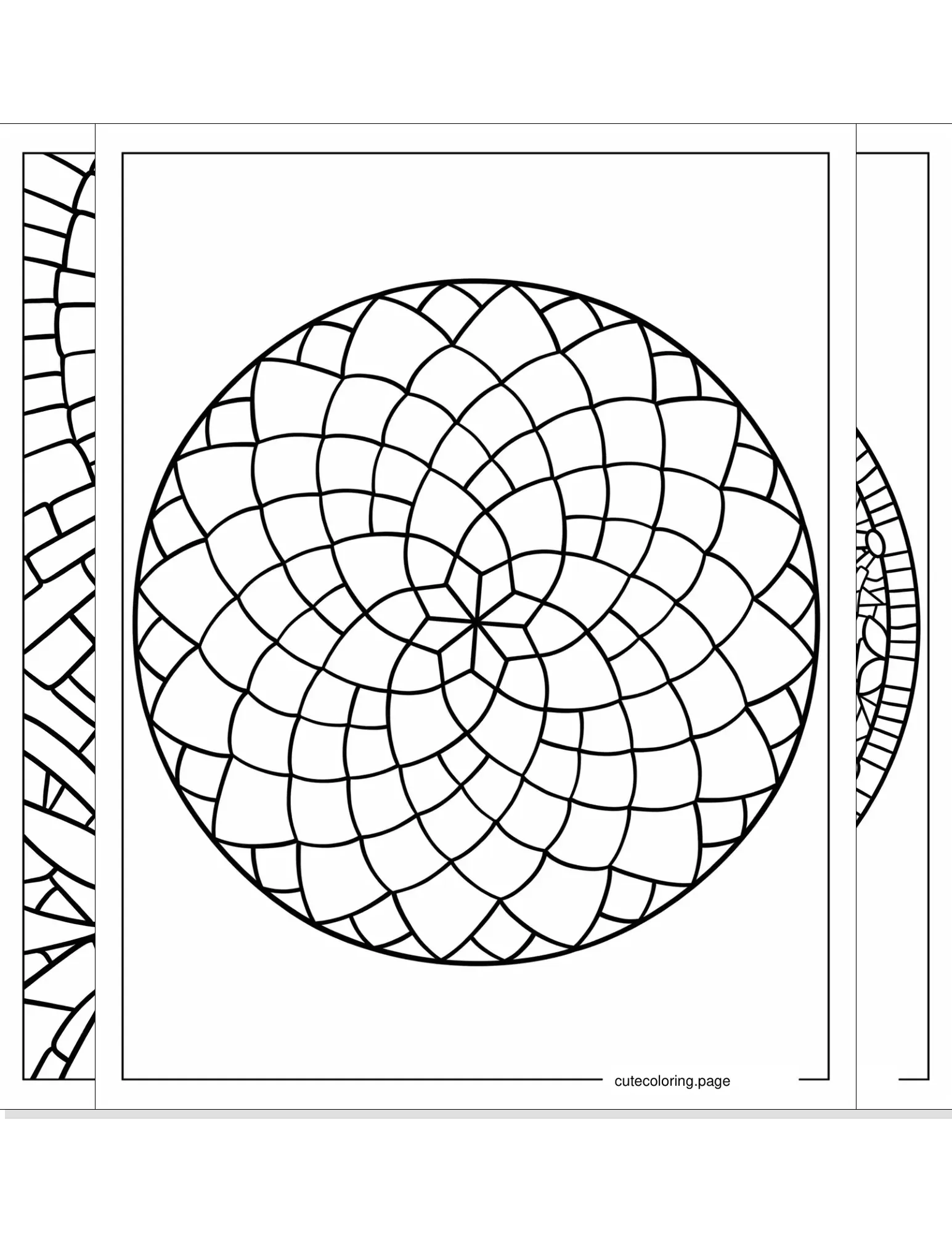 mosaic coloring pages coloring page