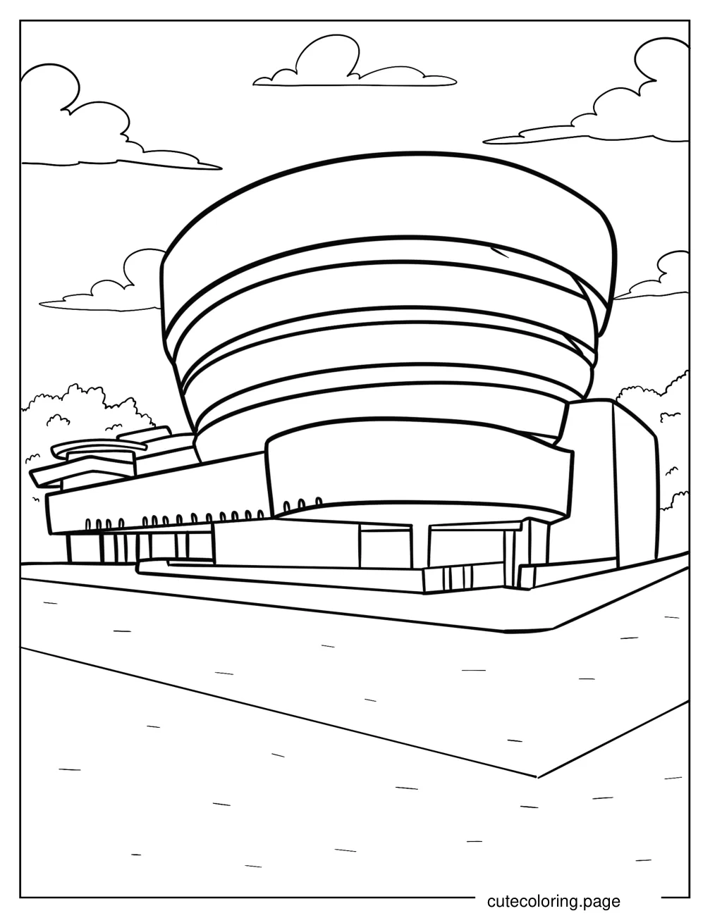 Solomon R. Guggenheim Museum coloring page