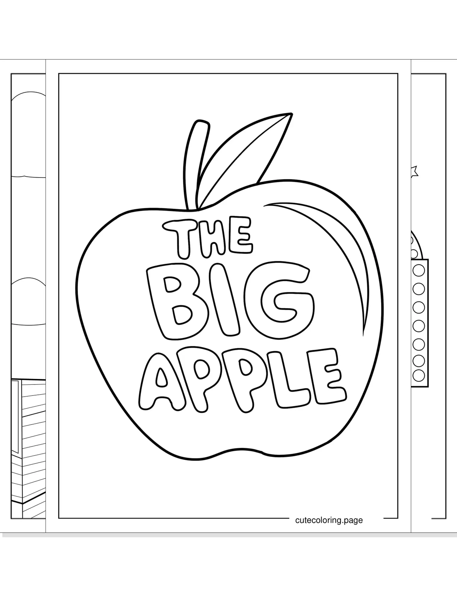 new york coloring pages coloring page