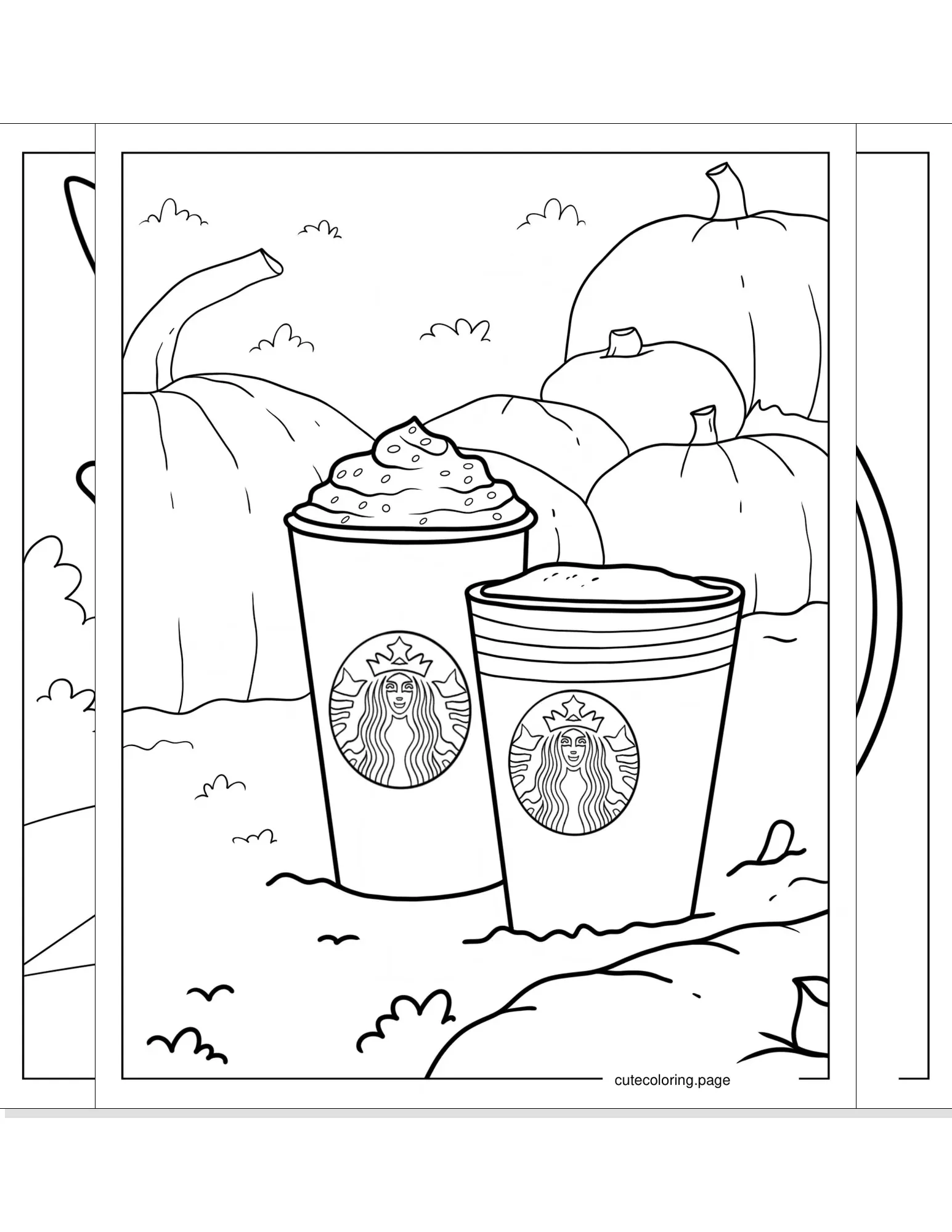 starbucks coloring pages coloring page