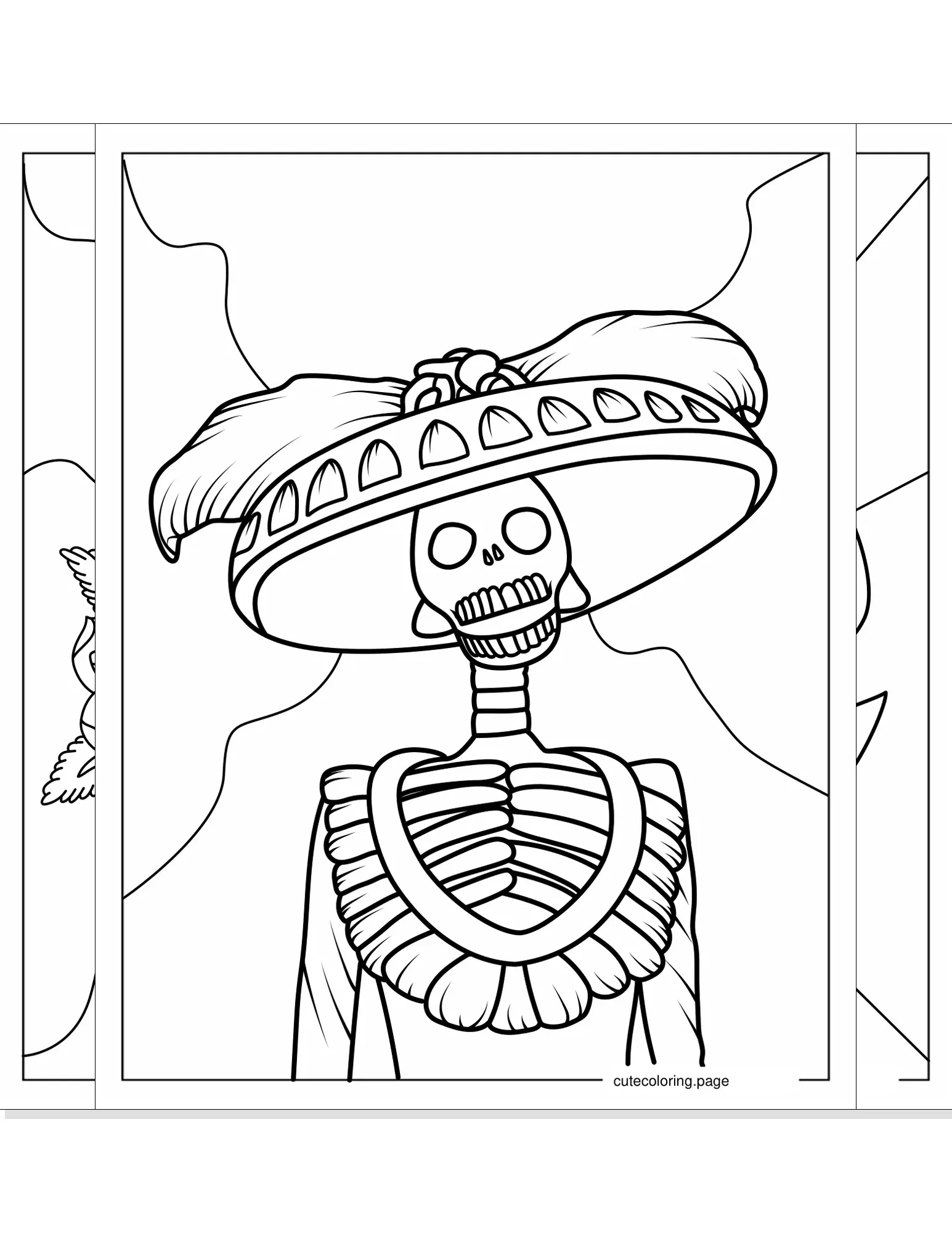 sugar skull coloring pages coloring page