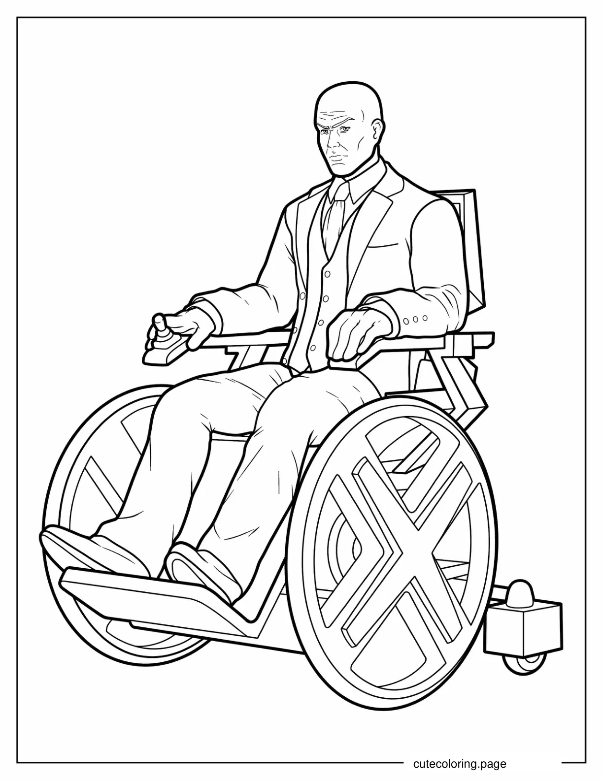 Charles Xavier Professor X coloring page
