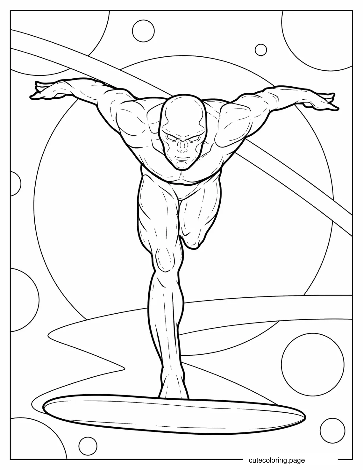 Coloring Page Of Silver Surfer coloring page