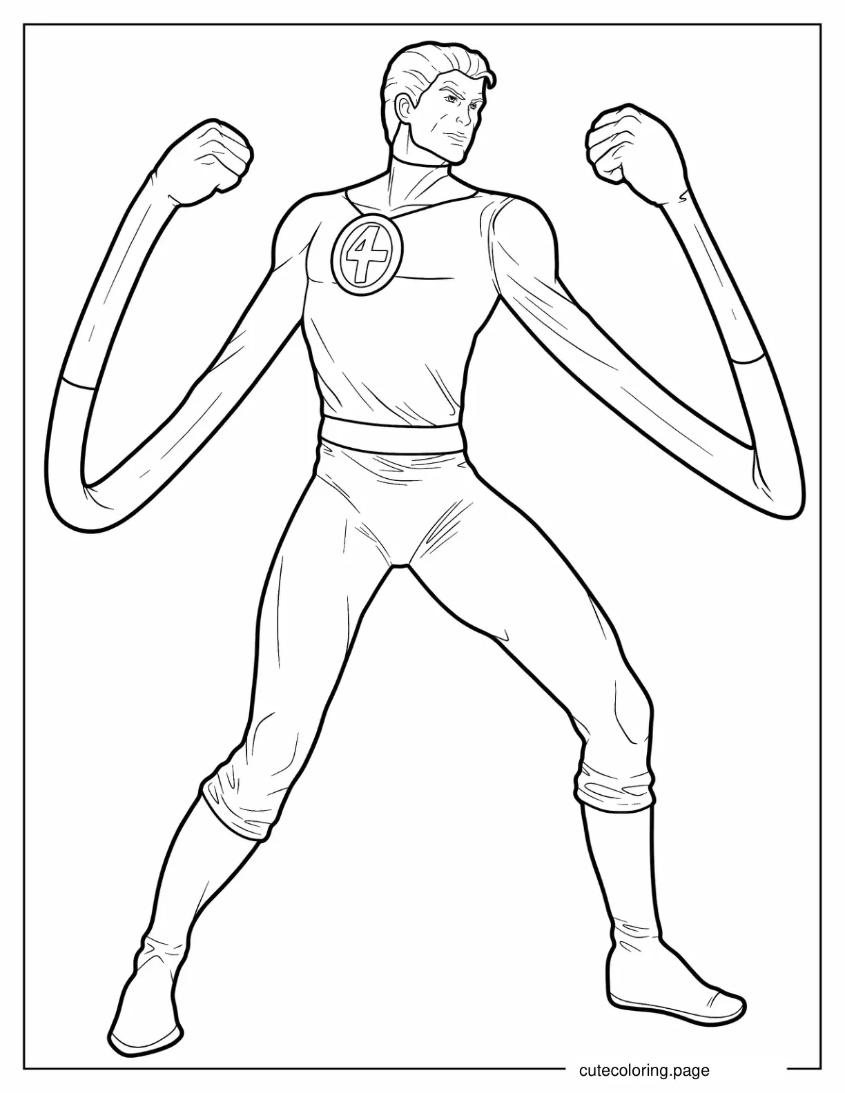 Reed Richards Mr. Fantastic Coloring Page For Kids coloring page