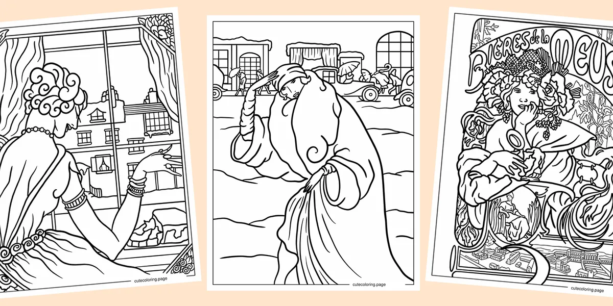 vintage-coloring-pages