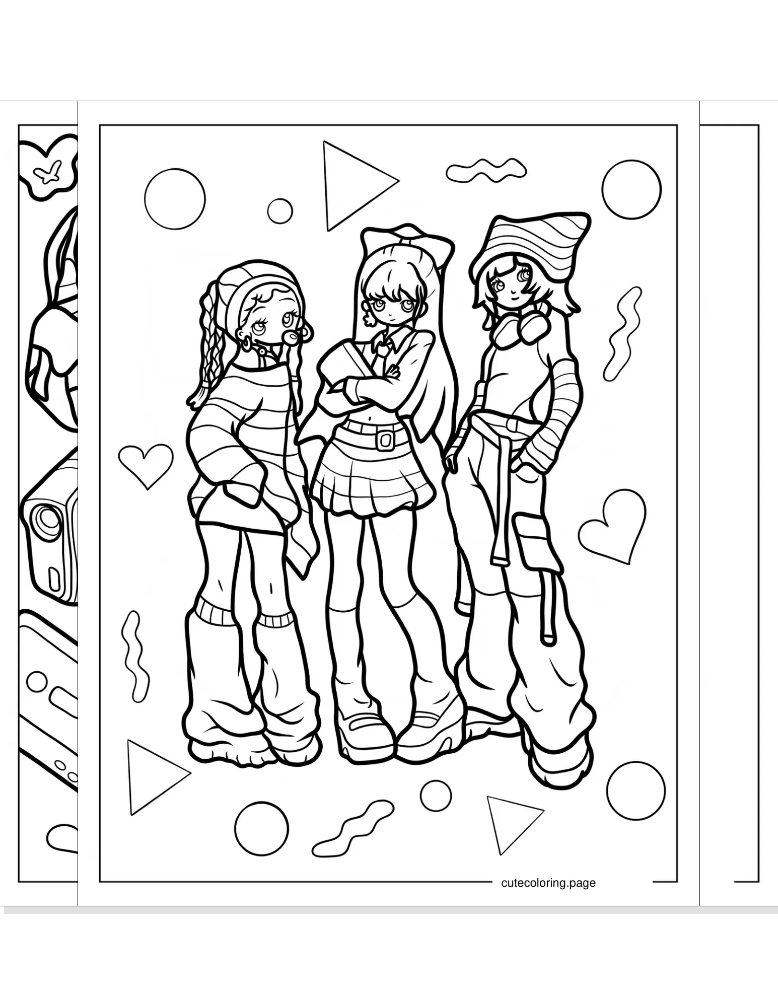 y2k coloring pages coloring page