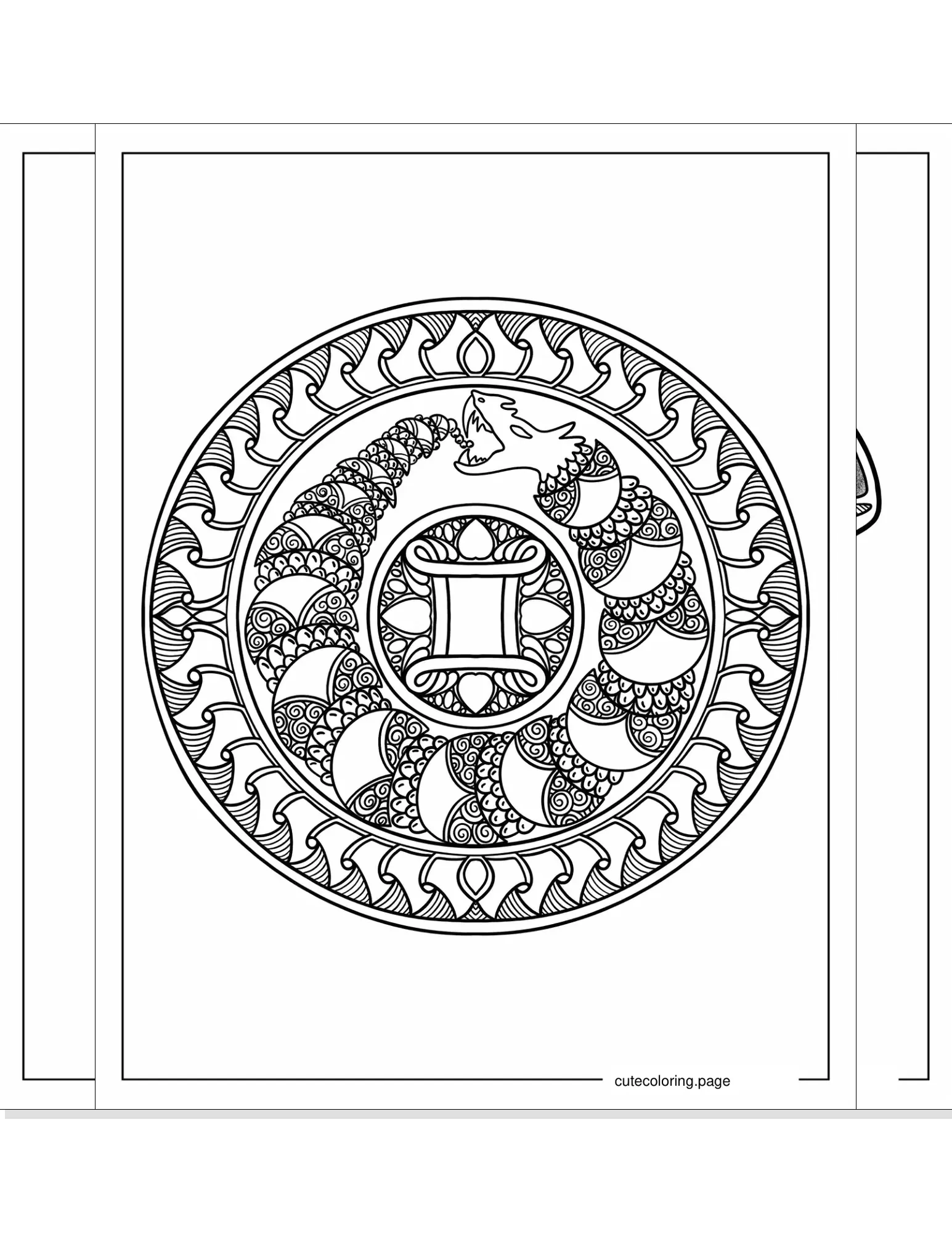 zentangle coloring pages coloring page